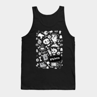 Cute Halloween Doodle Tank Top